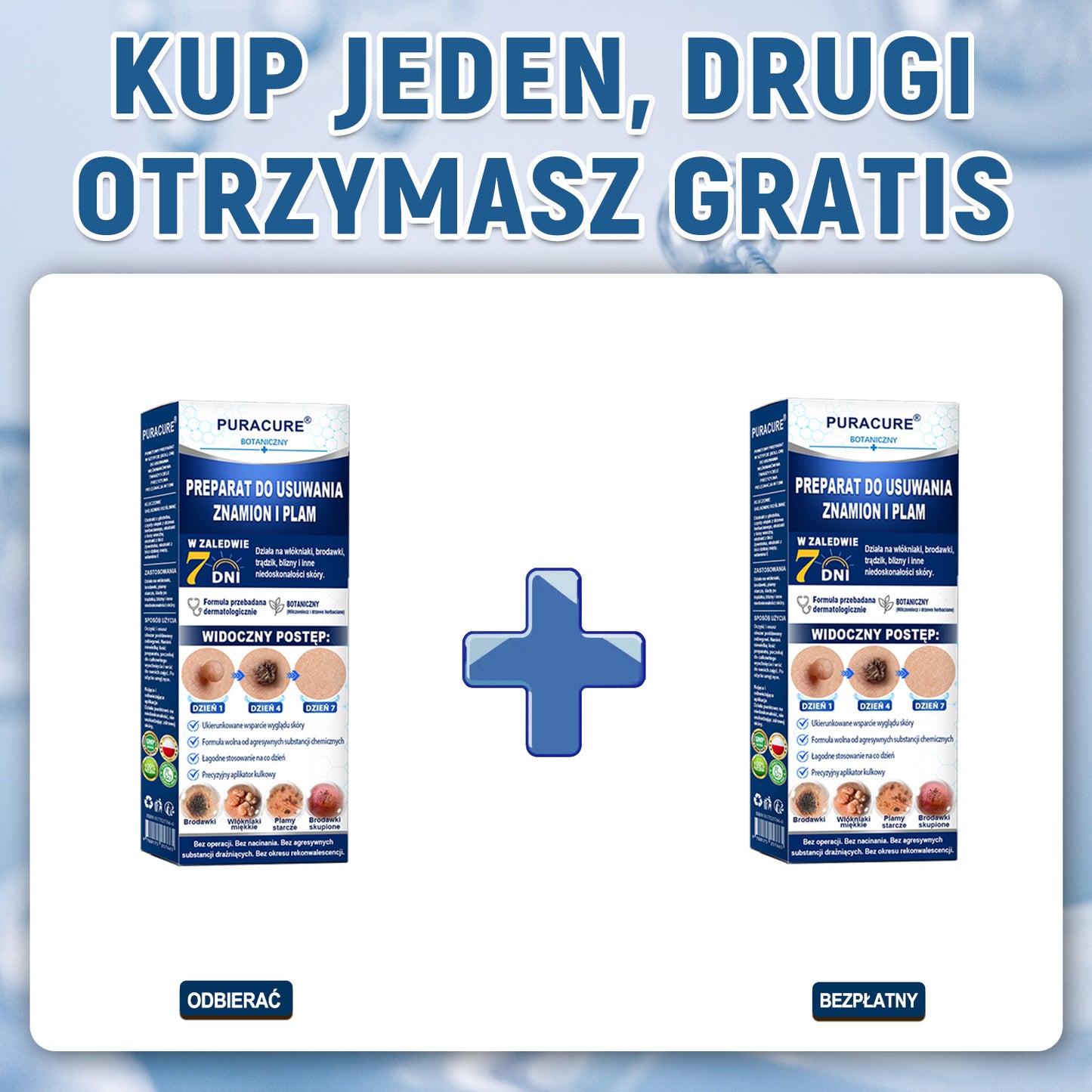 PuraCure® 👩‍⚕️ Pisak do Usuwania Zmian Skórnych i Przebarwień w 7 Dni – Bezbolesna Aplikacja, Bez Powstawania Blizn, Profesjonalny Aplikator Rollerball