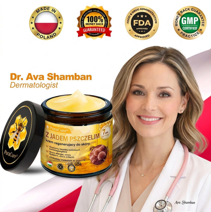 🥇🐝PuraCure® Jad Pszczeli Regeneracja Skóry Krem(👨‍⚕‍CE zatwierdzone)👍✅