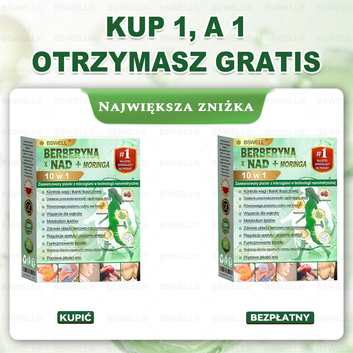 🧑‍⚕️🏆   BSWELL® Nano mikroigłowy plaster wyszczuplający (Raz dziennie, efekty już po 28 dniach ✅ Wspiera odchudzanie, serce, cukrzycę, sen, jelita, stawy i więcej.