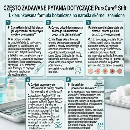 PuraCure® 👩‍⚕️ Pisak do Usuwania Zmian Skórnych i Przebarwień w 7 Dni – Bezbolesna Aplikacja, Bez Powstawania Blizn, Profesjonalny Aplikator Rollerball