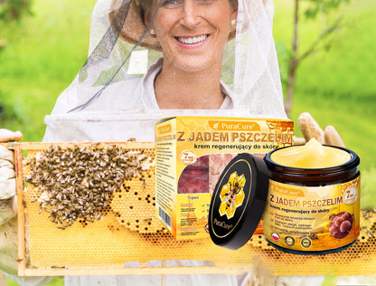 🥇🐝PuraCure® Jad Pszczeli Regeneracja Skóry Krem(👨‍⚕‍CE zatwierdzone)👍✅